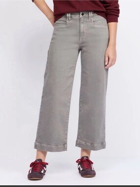 Stitch Fix  STUDIO BLUE Janelle High Rise Cargo Wide Leg - Grey 20W - NWT